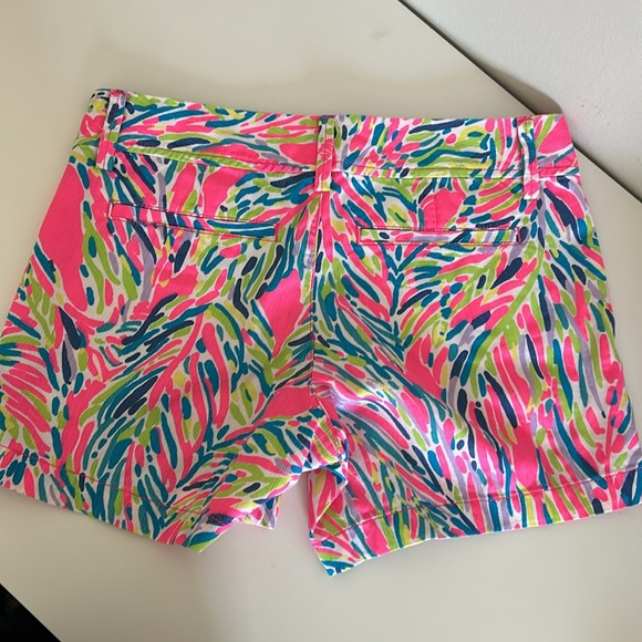 Lily Pulitzer Women Callahan Shorts in Palm Reader Size 2 - Picture 6 of 10